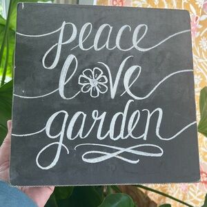 Peace Love Garden Wall Art